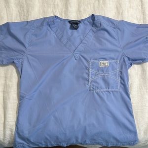 Blue sky ceil blue scrub set
